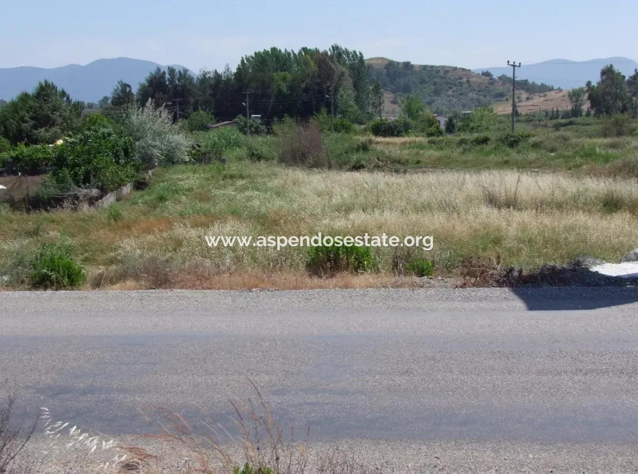 Commercial Grundstück 2500 M2 Grundstück Zum Verkauf Schnäppchen Zum Verkauf In Fethiye Aus Die Hauptstraße Zu Null