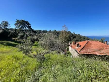 Dorfhaus Zum Verkauf Auf 4.400M2 Grundstück Mit Vollem Meerblick In Gökbel