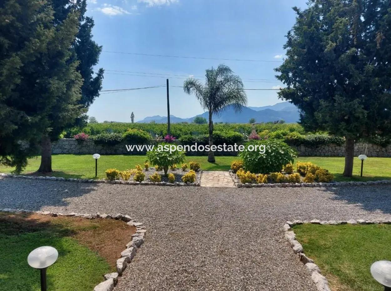 Villa For Sale In A Plot Of 3500M2 On The Road To Iztuzu Beach In Dalyan