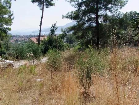 Land For Sale In Gocek Fethiye Göcekde 2017M2 Land For Sale With Full Sea View